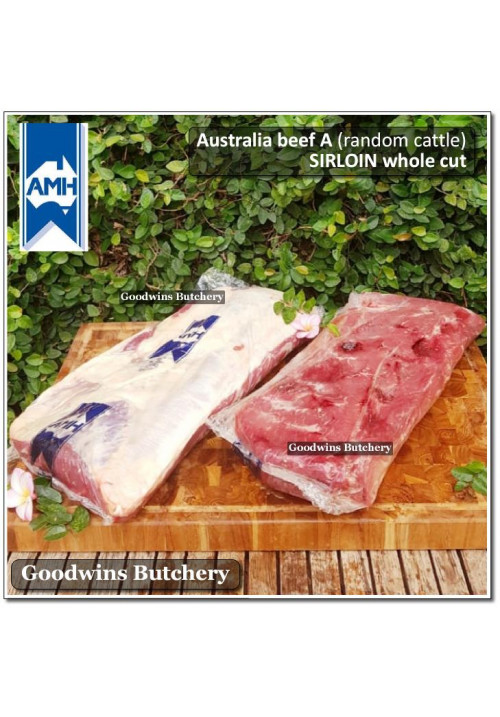 Beef Sirloin AUSTRALIA BUDGET (Striploin / New York Strip / Has Luar) frozen whole cuts AMH +/- 4kg (price/kg)